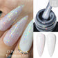 MEET ACROSS 7ml Rubber Base Gel Glitter Nude Pink White 2 In 1 Gel Nail Polish Nail Art Varnish For Nails Winter Autumn Manicure