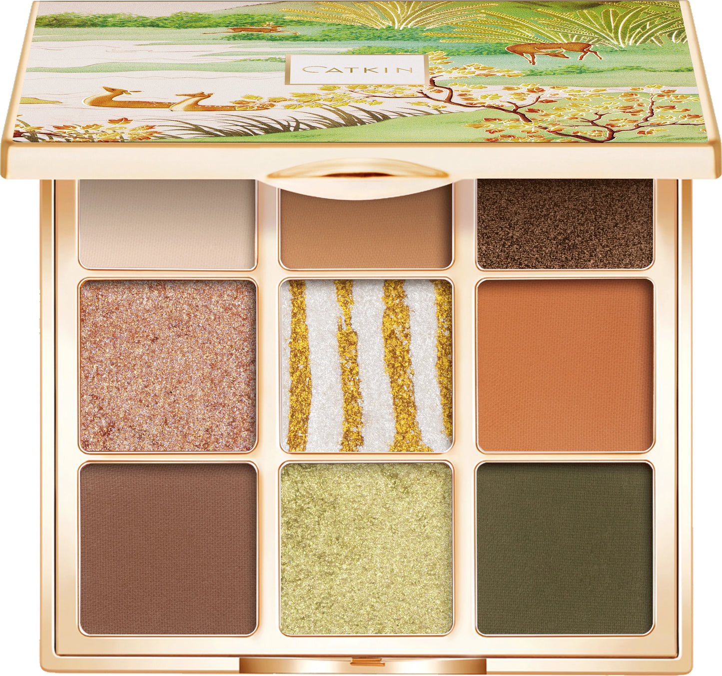 CATKIN Eyeshadow Palette Makeup, Matte Shimmer 9 Colors, Highly Pigmented, Creamy Texture Natural Bronze Neutral