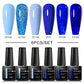 MEET ACROSS 6Pcs Gel Nail Polish Set Pink Red Green Macaron Color Manicure Kit For Nails UV Gel Nail Art Varnish Nail Supplies