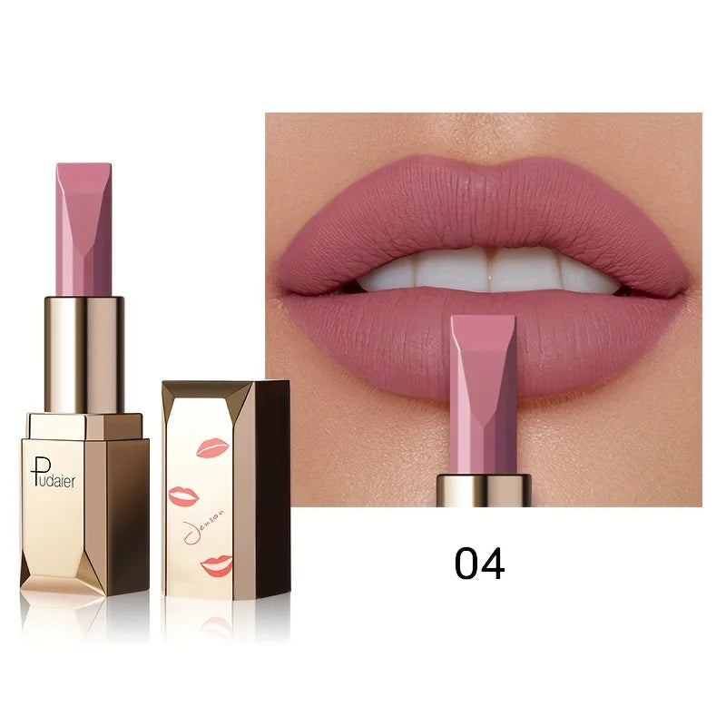 Matte Velvet Lipstick, Waterproof Long Lasting Lip Color, Sweat Resistant Silky Lip Makeup Gift for Women