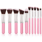 High Grade Pink makeup brush quality synthetic foundation brush Makeup sponge Makeup puff professional makeup tool set