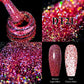 MEET ACROSS 7ml Reflective Glitter Gel Nail Polish Pink Green Purple Sparkling Soak Off UV Gel Polish for Manicure DIY Nail Art