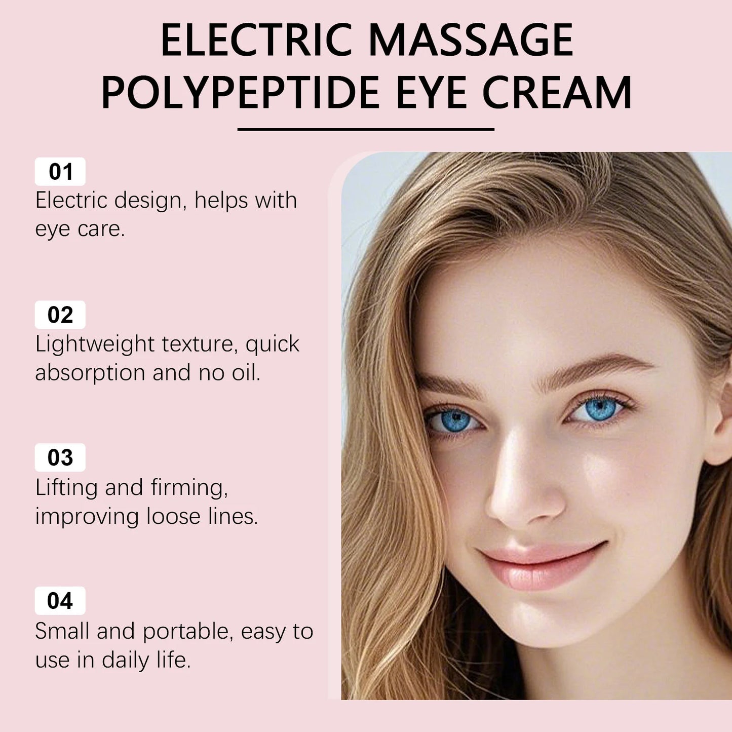 Electric Massage Eye Cream Reduce Swelling Anti Wrinkles Fades Fine Lines Deep Nourishing Brightening Firming Lifting Eye Cream