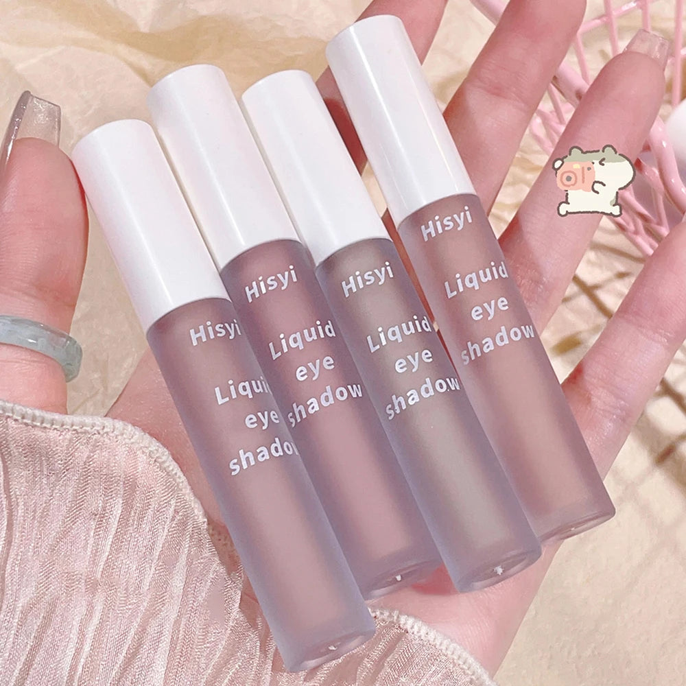 Single-Color Eyeshadow Liquid - Matte, Velvety, Enhances Complexion, Low Saturation, Blendable, Soft Matte Finish, Easy to Apply