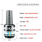 OXXI PROFESSIONAL Rubber Base Coat UV Gel 15ml No Wipe Shiny Top Coat 2pcs Set Gel Polish Semi-permanent Nail Polish Base Gellac