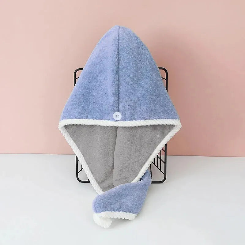 Double Thickened 100% Microfiber Hair Towel,Hair Towel Wrap for Women