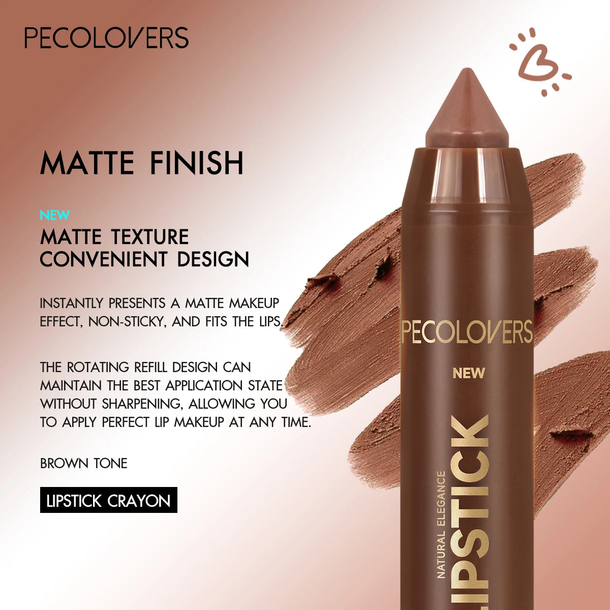Fine Tip Lip Liner Pen – Soft Mist Matte Lip Crayon, Brown & Red Lipstick Pencil, Lip Contouring, Outline Tint Cosmetic