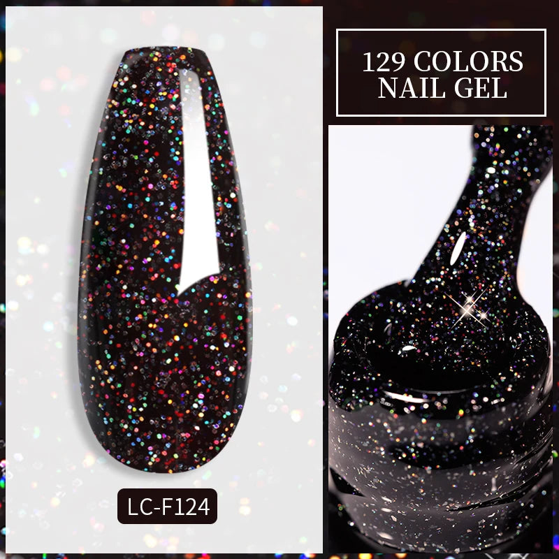 LILYCUTE 7ML Eggshell Gel Nail Polish White Black Material Semi Permanent Autumn Varnish With Any Color Gel Soak Off UV Manicure