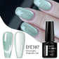 MEET ACROSS Pink Red Cat Eye Gel Nail Polish 7ml Jelly Amber Cat Magnetic Gel Nail Soak Off UV LED Semi Permanent Gel Nail Art
