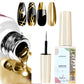 5/7/8ml Super-Bright Metallic Painting Liner Gel Polish Silver/Gold/Rose Mirror Gel Nail Polish Semi Permanent UV Nail Art Verni
