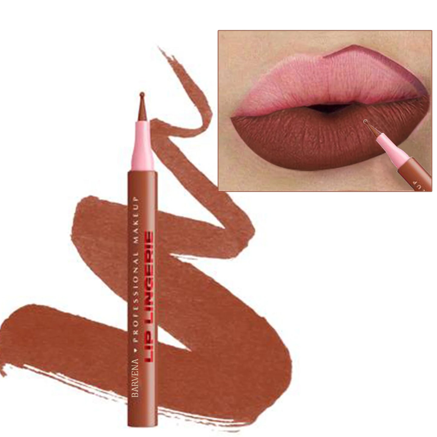 Matte 12 color lipliner, outline lip lipstick lipliner, waterproof, sweat resistant, smooth, dripping liquid lip liner
