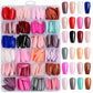 576pcs/Box Colorful Fake Nails Black Red Design Fake Nail Oval Short Square Press On False Nails Mixed Full Cover Nail Tips