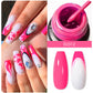 MEET ACROSS 5ml Sliver Metallic Liner Gel Nail Polish Super Bright Mirror Effect Painting Drawing Line Graffiti Stripe Nail Art