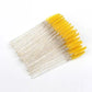 wholesale 50pcs Disposable Eyelash Brushes Crystal Eye lash Mascara Wands Glitter Lash Comb Spoolies Micro Makeup Applicators