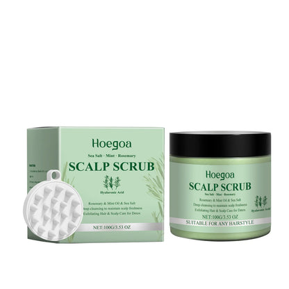 Rosemary Scalp Scrub Gentle Deeply Cleansing Shampoo Moisturizing Cooling Nourishing Soothing Hair Scalp Massager Care Products
