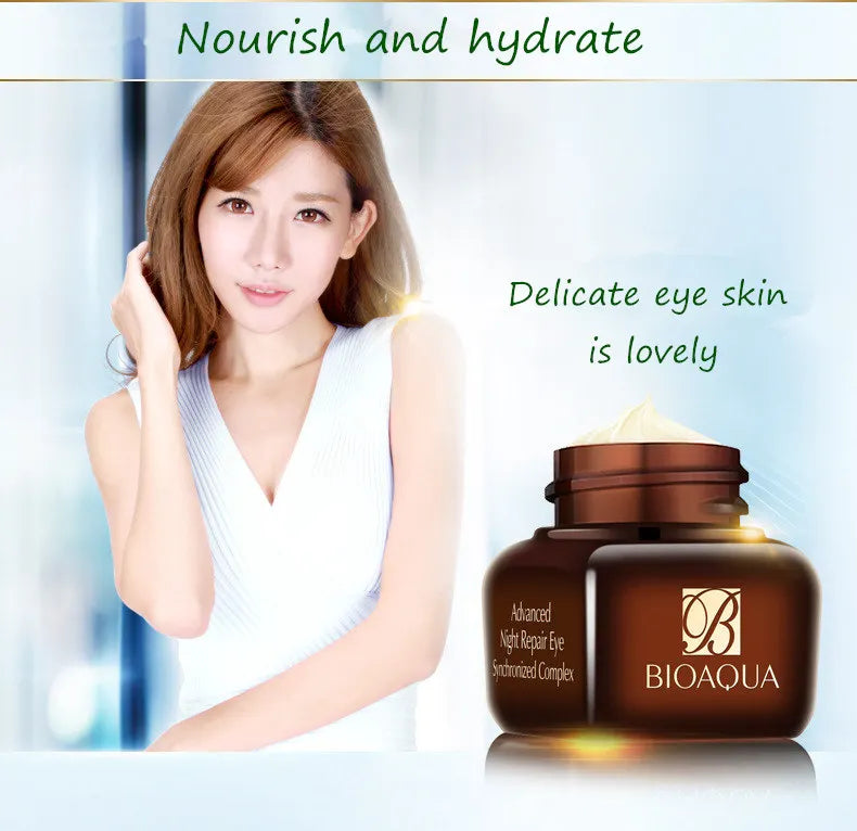 BIOAQUA Lift Firming Eye Serum Moisturizing Hydrating Eye Cream Remove Dark Circles Skin Care 20g