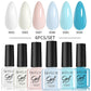 LILYCUTE 6PCs/Set Gel Nail Polish Set Kit Glitter Nail Gel Sequin Vernis Semi Permanent For Manicure Varnish UV LED Nail Art Gel