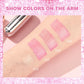 QIBEST Glitter Lipstick Lip Balm Color Change Transparent Moisturizing Crystal Jelly Pearlescent Lip Plumper Gloss Tint Cosmetic