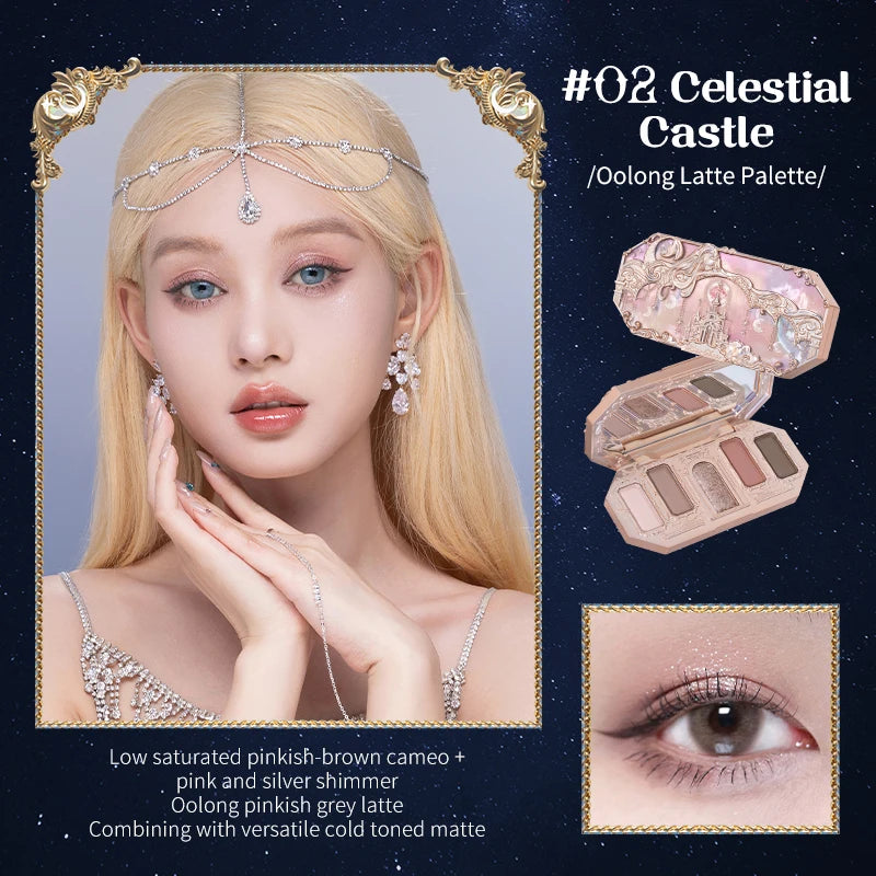 Moonlight Mermaid Gemstone Eyeshadow Palette Highly Pigmented Matte Shimmer Swan Ballet Eye shadow Collection