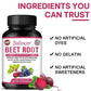 Beetroot Capsules Organic Beetroot Powder Extract + Black Pepper Nitric Oxide Production Blood Circulation Blood Pressure Health