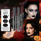 Halloween matte lip gloss, long-lasting and waterproof, highly pigmented and easy to apply, gothic style
