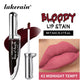 Halloween Matte Lip Stain Liquid Lipstick Dark Shades Lip Tint Smudge‑Resistant Lip Gloss Cosplay Party Long‑Wear Lip Makeup