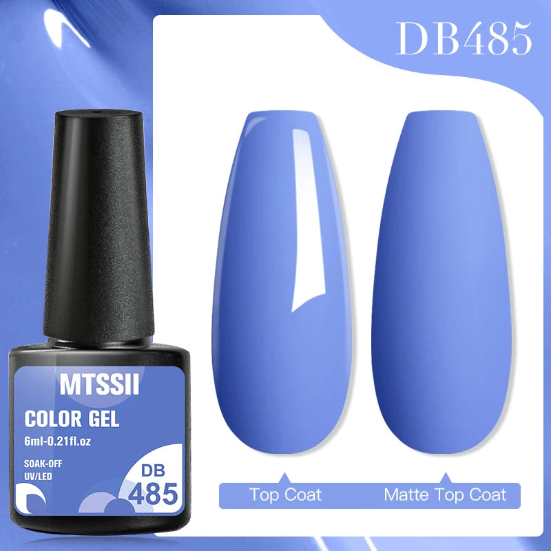 Mtssii 7ML Colorful Reflective Gel Nail Polish Glitter Sparkling Flash Glitter Gel Polish Semi Permanent Varnish Soak Off Nails