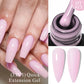 MEET ACROSS 7ml Rubber Base Gel Glitter Nude Pink White 2 In 1 Gel Nail Polish Nail Art Varnish For Nails Winter Autumn Manicure