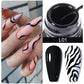 LILYCUTE 5ML Metallic Painting Liner Gel Nail Polish Super Bright Gold Silver Mirror Drawing Gel Semi Permanent Line French Nail