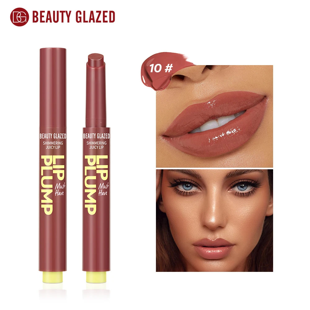 Beauty Glazed 12-Color Shimmering Juicy Lipstick Set – Moisturizing, Nourishing, Plumping Lip Makeup for Women – Perfect Gift for Girls