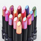 15Colors Metallic Glitter Lipstick Waterproof Lasting Diamond Pearlescent Metallic Lipstick Blue Lip Gloss Women Makeup Cosmetic