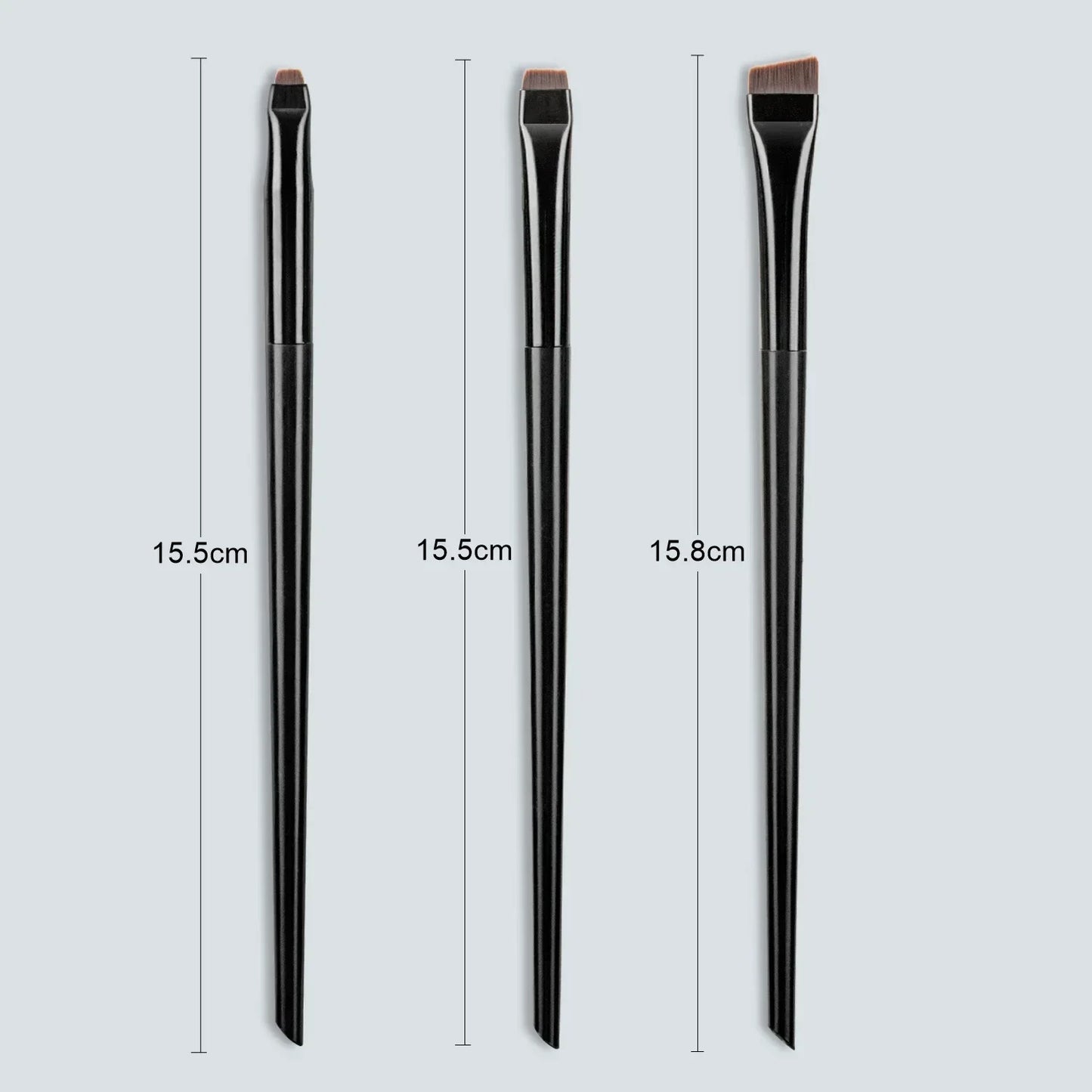 Wholesale 3 Pcs edge eyeliner brush oblique head eyebrow brush outline eyeliner brush ultra-thin eyeshadow brush makeup tools