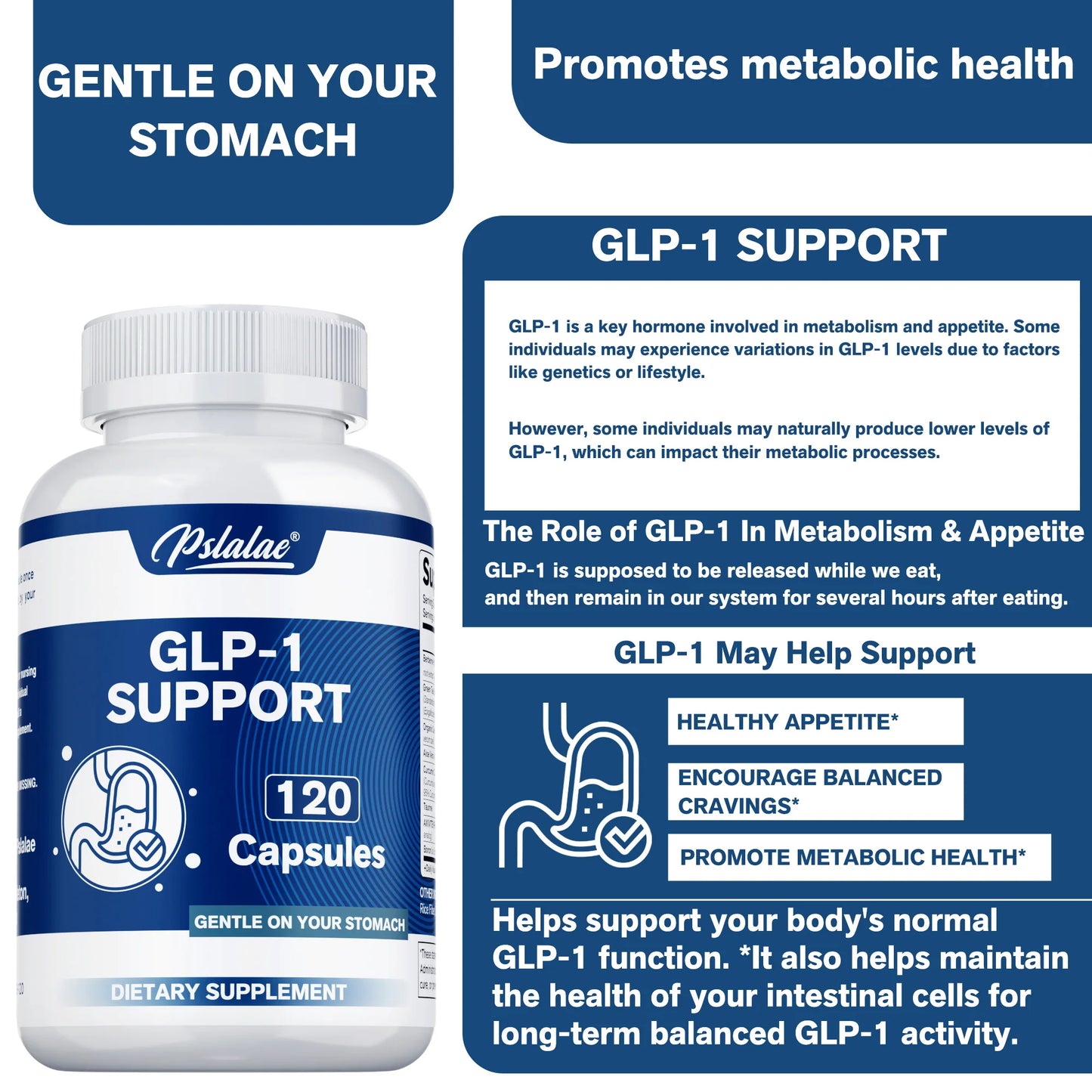 GLP-1 Supplement Support, GLP Activate Natural Formula, GLP-1 Supplement for Metabolic, Energy, GLP-1 Support