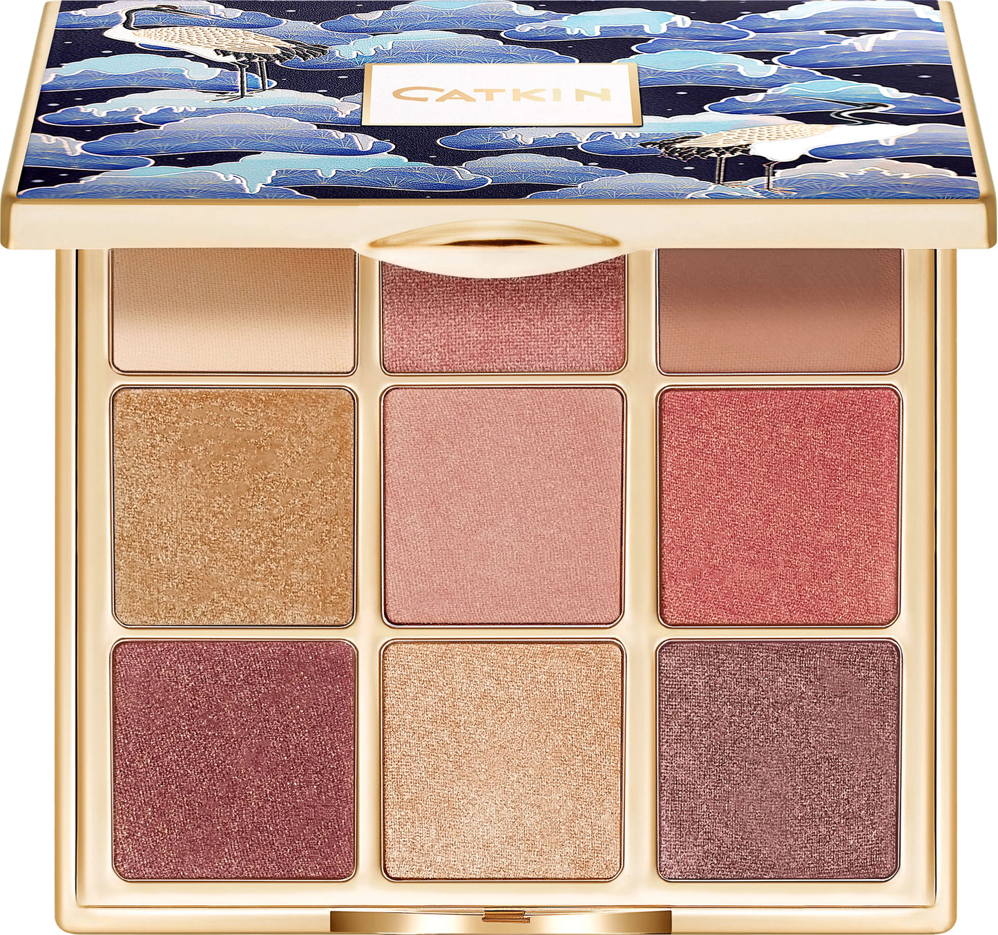CATKIN Eyeshadow Palette Makeup, Matte Shimmer 9 Colors, Highly Pigmented, Creamy Texture Natural Bronze Neutral