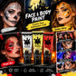 Halloween Body Paint Metallic Glitter Face Makeup Pearl Gold Red 3 Colors Costume Party Long Lasting Easy Remove Skin Safe 100g