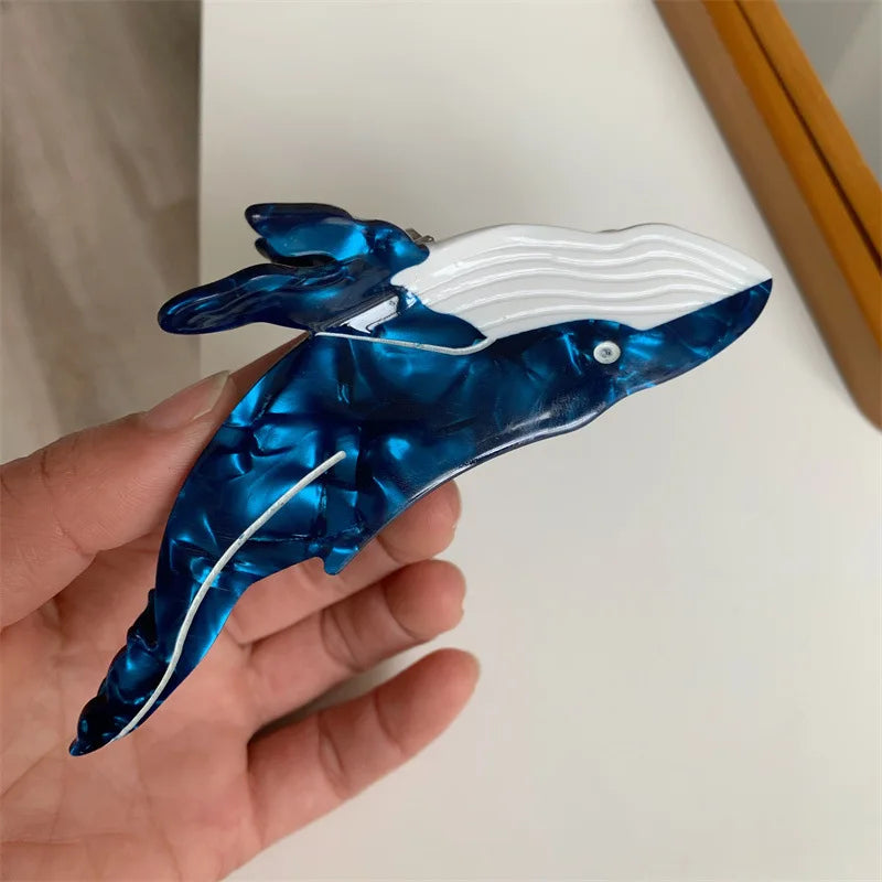 Big Collection Ocean Beach Series Hair Claw Hippocampus Jellyfish Dolphin Acetate Hair Claw Clip for Women Girl Hair Accessories