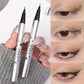 Reusable Eyelash Stamps Pen 2 in 1 Lower Eyelash Seal Tool Quick Dry Black Brown Liquid Eyeliner Pen Eyelash Simulation Makeup