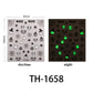 Halloween Nail Stickers - 3D Glow in Dark Cute Ghost Design Luminous Self Adhesive Nail Decals for Halloween