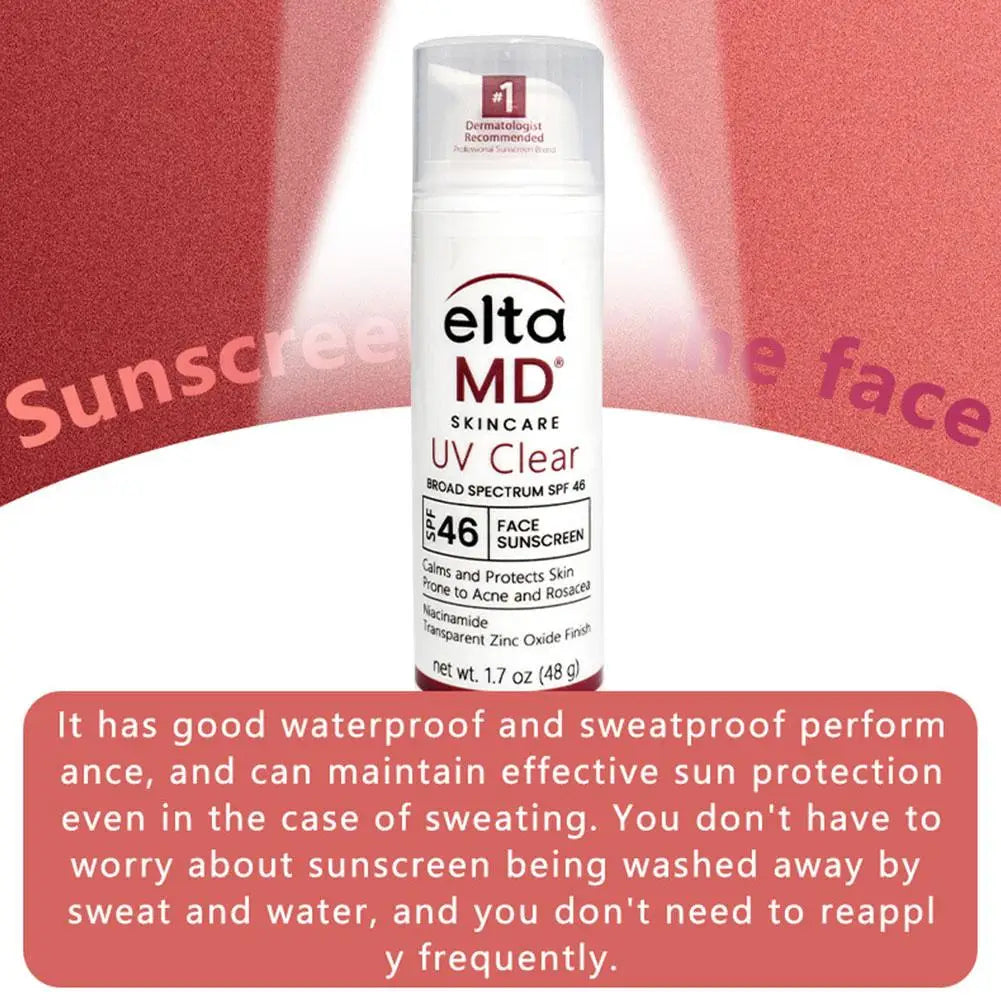 EltaMD SPF46 UV Sunscreen Anti-radiation Waterproof&Sweatproof Lightweight Non-Greasy Isolation Face Sunblock Stick