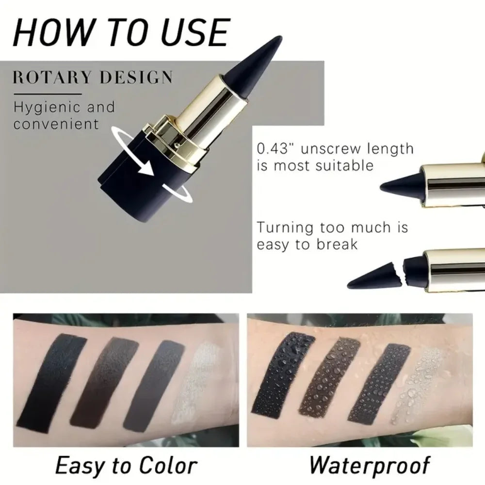 2pcs Waterproof and Sweat-Resistant Multi-Use Eye Pencil Set, Smudge-Resistant, for Eyes and Lips