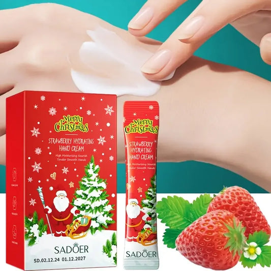 4ml*20pcs Fruit Moisturizing Hand Cream Christmas Gift Set, soft and smooth hand skin, improve dry skin and brighten skin
