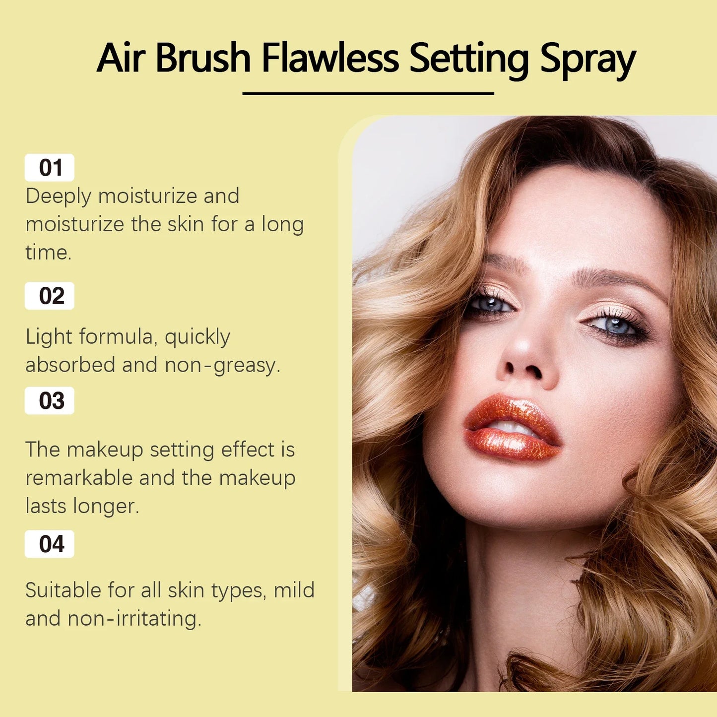 Moisturizing Setting Spray Face Make up Waterproof Lasting  Matte Natural Refreshing Oil Control Foundation Makeup Fixer Spray