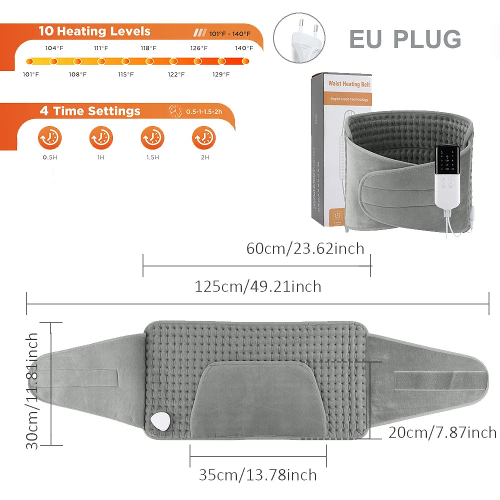 50*100cm Home Electric Heating Pad Back Shoulder Office Winter Warming Blanket 10 Heat Thermal Mat Abdomen Period Menstrual Belt