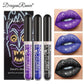 Lip Gloss in a Box of Three, Pearlescent Lipstick in a Non-Stick Cup, Shiny Purple and Black Lip Gloss Set