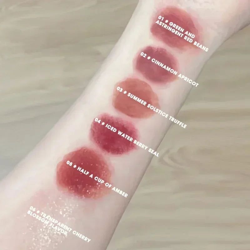 Jelly Tinted Lip Balm Makeup Moisturizing Cherry Peach Non-Stick Cup Anti-cracking Red Lipstick Repairing Lips Care Cosmetics