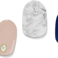 Reverse French Navy & Nude Marble Gel Nail Wrap