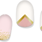 COLOR CHANGE Pink & Gold Delicate Geometric Gel Nail Wrap