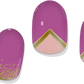 COLOR CHANGE Pink & Gold Delicate Geometric Gel Nail Wrap